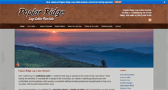 Desktop Screenshot of poplarridge.com